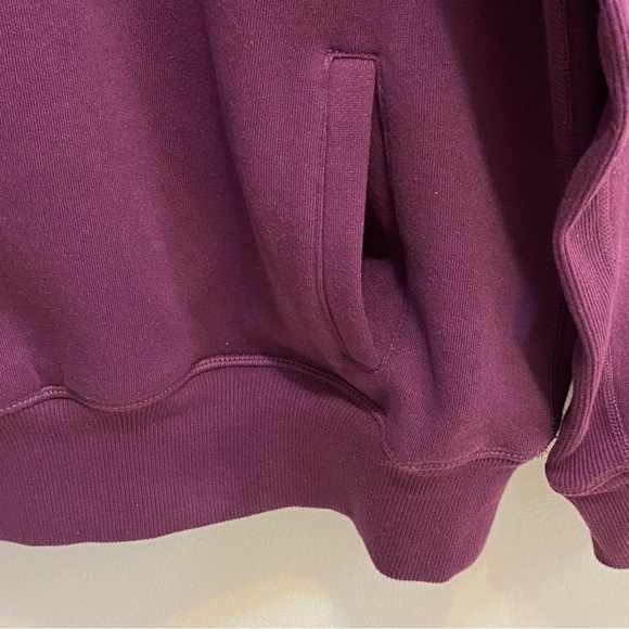 ZYIA Oh So Soft Cowl Neck Hoodie Plum Purple Fleece Lined L - Picture 7 of 8